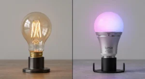 Comparație între becuri LED clasice și becuri inteligente Smart RGB pentru iluminatul casei