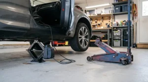 Comparație între un cric electric auto și un cric hidraulic în garaj
